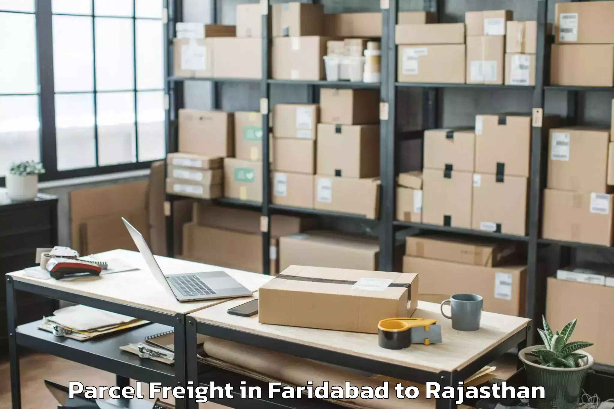 Book Faridabad to Degana Parcel Freight